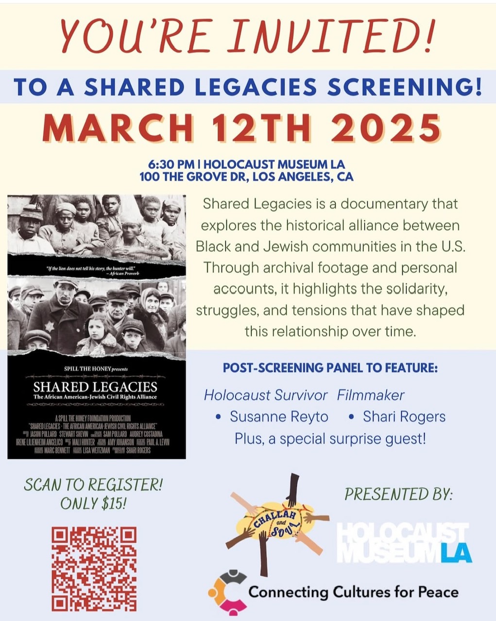 Shared Legacies Screening Event to connecting cultures