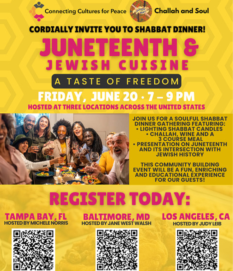 Juneteenth Jewish Cuisine Event, A taste of Freedom
